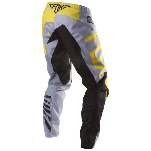 Fox Demo Pants Grey/Yellow-Back (7550264279178)